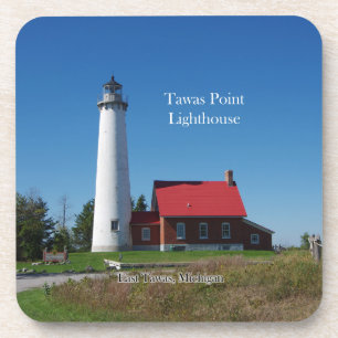 Tawas Point Lighthouder 6 plastic onderzetters