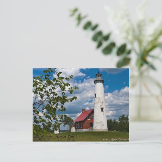 Tawas Point Lighthouse Briefkaart (Staand voorkant)