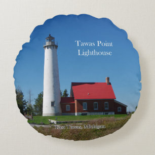 Tawas Point Lighthouse ronde kussen