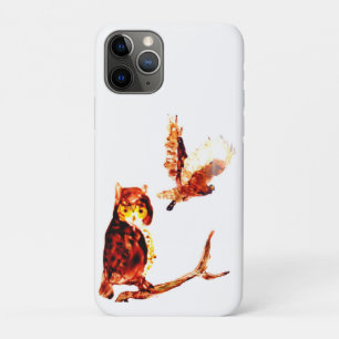 Tawny Brown Owls Art iPhone 11 Pro Hoesje