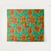 Tawny-dagbladbloemen Wandkleed (Voorkant (horizontaal))