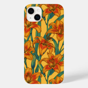 Tawny daglilbloemen, blauw en geel Case-Mate iPhone 14 plus hoesje