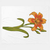 Tawny daylily fleece deken (Voorkant (Horizontaal))