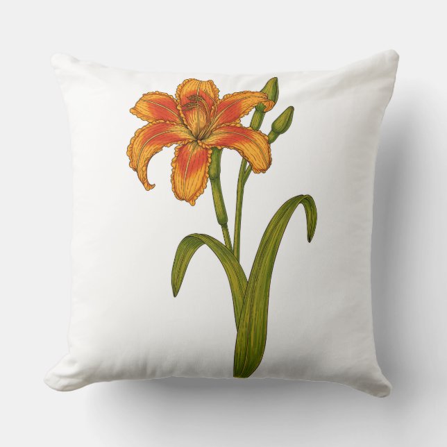 Tawny daylily kussen (Voorkant)