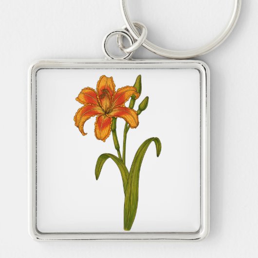 Tawny daylily sleutelhanger (Voorkant)