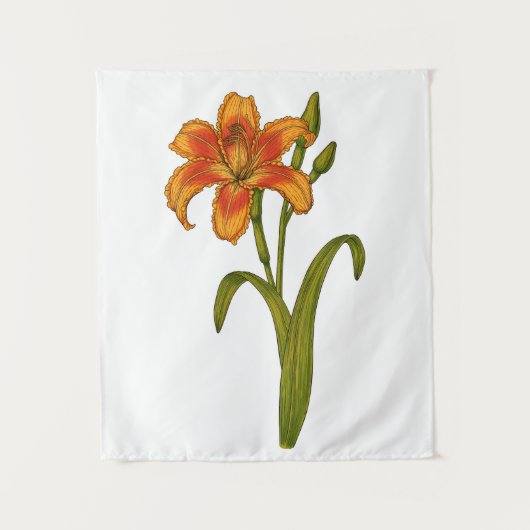 Tawny daylily wandkleed (Voorkant)