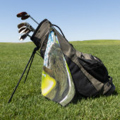 Tawny is No Owl Golfhanddoek (Groen)