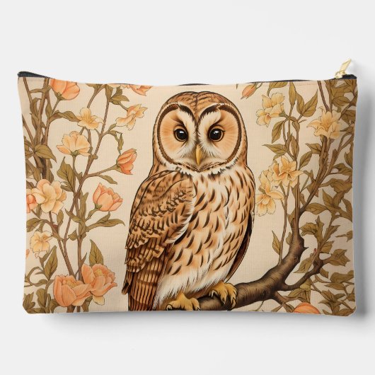 Tawny Owl Peach Blossoms William Morris Inspired Etui (Achterkant)