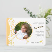 Tawny Photo Graduation Faire-part / Invitation (Debout devant)