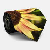 Tawny Pink Sunflower Stropdas (Opgerold)