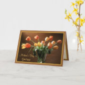 Tawny Tulips Kaart (Gele Bloem)
