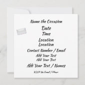 Tax Day Party Uitnodiging (Achterkant)