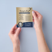 Tax Preparation Consulting Service Marine Gold Fot Flyer (Hand)