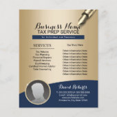 Tax Preparation Consulting Service Marine Gold Fot Flyer (Voorkant)