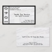 Tax Preparer Accountant Visitekaartje (Voorkant / Achterkant)