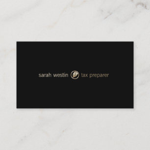 Tax Preparer Gold Dollar Pen Icon Visitekaartje