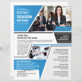 Tax Return Service Flyer Template (Devant / Derrière)