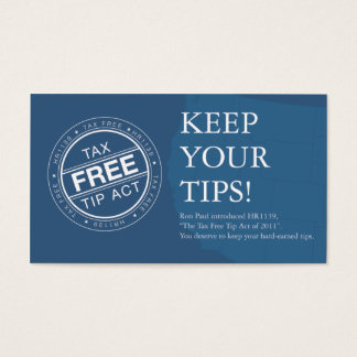 TaxFreeTipAct.com Cartes