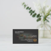 Taxi Cab Dashboard Uitzicht Night Time Cab Service Visitekaartje (Staand voorkant)