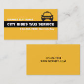 Taxi Cab Driver Services Visitekaartje (Voorkant / Achterkant)