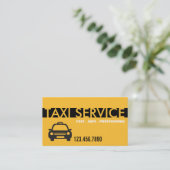 Taxi Cab Driver Services Visitekaartje (Staand voorkant)
