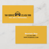 Taxi Cab Driver Services Visitekaartje (Voorkant / Achterkant)