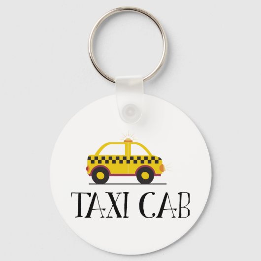 Taxi Cab Sleutelhanger (Voorkant)