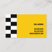 Taxi, Cabine, Conducteur, Carte de visite de trans (Dos)