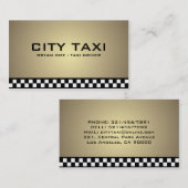 Taxi - cartes de visite (Devant / Derrière)