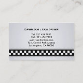 Taxi - Cartes de visite (Dos)