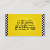 Taxi - cartes de visite (Dos)