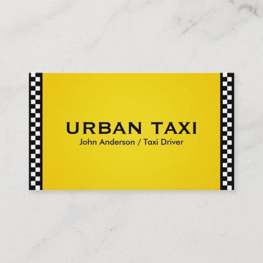 Taxi - cartes de visite (Devant)