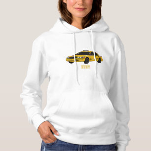 Taxi cartoon illustratie hoodie