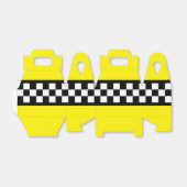 Taxi Check Stripe Patroon Bedankdoosjes (Uitgevouwen)