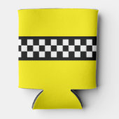 Taxi Check Stripe Patroon Blikjeskoeler (Voorkant)