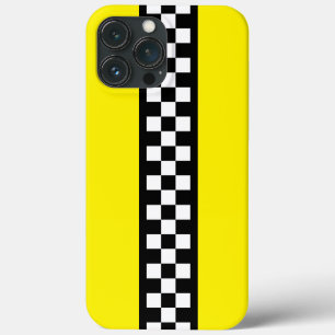 Taxi Check Stripe Patroon iPhone 13 Pro Max Hoesje