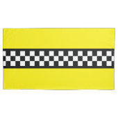 Taxi Check Stripe Patroon Kussensloop (Voorkant-Links)