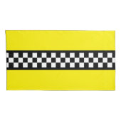 Taxi Check Stripe Patroon Kussensloop (Achterkant-Rechts)