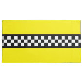 Taxi Check Stripe Patroon Kussensloop (Voorkant-Rechts)