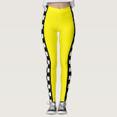 Taxi Check Stripe Patroon Leggings (Voorkant)