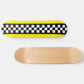 Taxi Check Stripe Patroon Skateboard (Horizontaal)