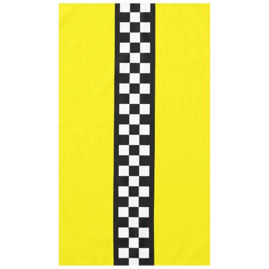 Taxi Check Stripe Patroon Tafelkleed (Voorkant)