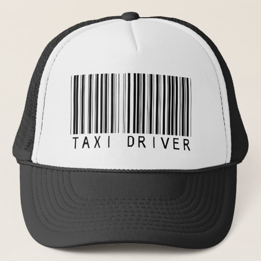 Taxi Driver Bar-code Trucker Pet (Voorkant)