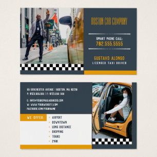 Taxi Driver   Cab Company Visitekaartje