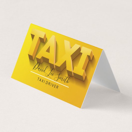 Taxi Driver / Cab Service Visitekaartjes (Voorkant)