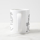 Taxi Driver Cartoon Extra Grote Beker (Achterkant)