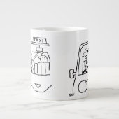 Taxi Driver Cartoon Extra Grote Beker (Voorkant)