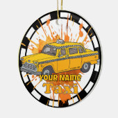 Taxi Driver Keramisch Ornament (Links)