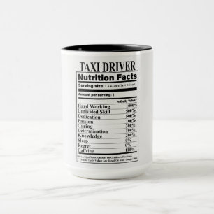Taxi Driver Nutrition Facts Mok