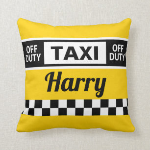 Taxi Driver Retirement Gift Fun Yellow Cab Kussen